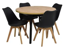 stol-okragly-100x100-130cm-4-krzesla-skandynawskie