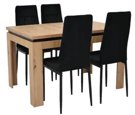 stol-rozkladany-4-krzesla-welurowe-do-salonu-jadalni-80x120-160-cm