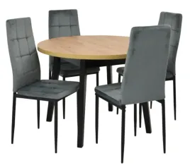 stol-okragly-rozkladany-100x100-130-cm-4-krzesla-tapicerowane