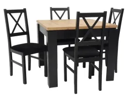 stol-rozkladany-90x90-120-cm-4-krzesla-drewniane-tapicerowane-siedzisko