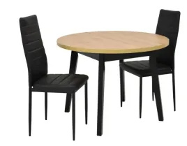 stol-okragly-rozkladany-100x100-130-cm-2-krzesla-ekoskora-czarna