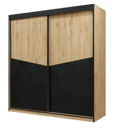 szafa-przesuwna-dwudrzwiowa-200-215-65-cm-dab-odwieczny-czarny