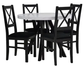 stol-rozkladany-100x100-200cm-4-krzesla-lite-drewno-tapicerowane-siedzisko