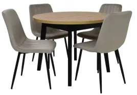 stol-okragly-100x100-130cm-artisan-4x-krzeslo-tapicerowane-welur-kolory
