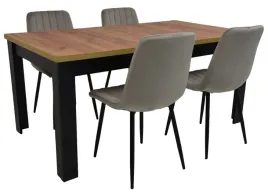 stol-rozkladany-90x160-200cm-4-krzesla-tapicerowane-welur-kolory