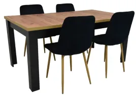 stol-rozkladany-90x160-200cm-4-krzesla-tapicerowane-welurowe-wybor