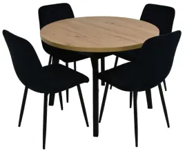 stol-okragly-100x100-130cm-artisan-4x-krzeslo-tapicerowane-welur-czarny