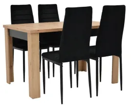 stol-rozkladany-do-160cm-i-4-krzesla-welurowe
