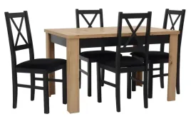 stol-rozkladany-80x120-160cm-i-4-krzesla-drewniane-tapicerowane-siedzisko