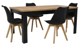 stol-rozkladany-90x160-200cm-craft-i-4-krzesla-skandynawskie