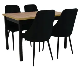 stol-rozkladany-70x120-160cm-i-4-krzesla-tapicerowane-welur-czarny
