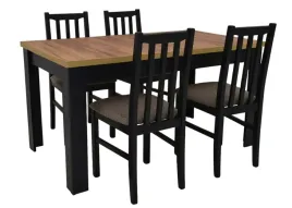 stol-rozkladany-80x140-180cm-4-krzesla-drewniane-tapicerowane-siedzisko