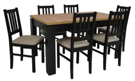 stol-rozkladany-80x140-180cm-6-krzesel-drewnianych-tapicerowane-siedzisko