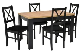 stol-rozkladany-80x120-160cm-4-krzesla-drewniane-tapicerowane-siedzisko