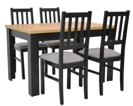 stol-rozkladany-80x120-160cm-4-krzesla-drewniane-tapicerowane-siedzisko