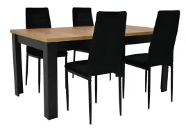 stol-rozkladany-90x160-200-cm-4-krzesla-tapicerowane-welurowe-opcje