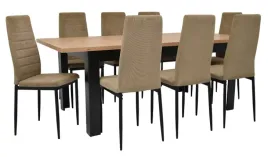 stol-rozkladany-90x160-200cm-dab-artisan-8-krzesel-sztruks-ciemny-bez