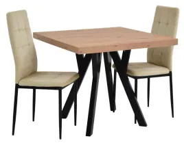 stol-rozkladany-90x90-190-cm-2-krzesla-tapicerowane-welur-bezowy