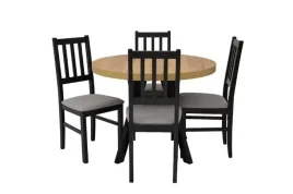 stol-okraly-90x90-140cm-4x-krzeslo-drewniane-z-tapicerowanym-siedziskiem