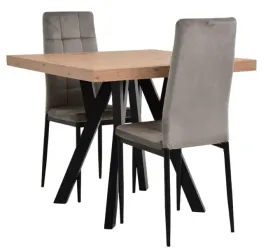 stol-rozkladany-90x90-190-cm-2-krzesla-tapicerowane-welur-szaro-bezowy