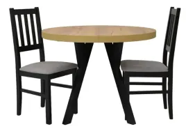 stol-okraly-90x90-140cm-2x-krzeslo-drewniane-z-tapicerowanym-siedziskiem
