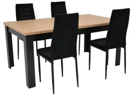 stol-rozkladany-90x160x200cm-i-4-krzesla-tapicerowane-welurowe