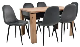 stol-rozkladany-80x120-160cm-artisan-6-krzesel-welur-szary