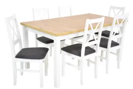 stol-rozkladany-90x160-200cm-6-krzesel-drewnianych-tapicerowane-siedzisko