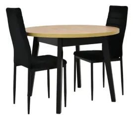 stol-kragly-100x100-130-artisan-i-2-krzesla-tapicerowane-welur-czarny