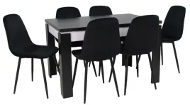 stol-rozkladany-80x120-160cm-6-krzesel-welur-czarny