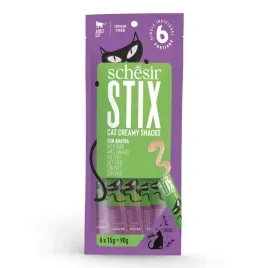 schesir-stix-cat-creamy-przysmak-smakolyk-mus-dla-kota-lizania-kaczka-6x15g