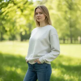 bluza-dresowa-damska-basic-bawelna-bez-kaptura-ocieplana-szary-melanz-xxs
