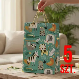 5-pak-torebka-torba-ozdobna-na-prezent-papierowa-zestaw-zwierzatka