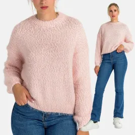 sweter-damski-dzianinowy-luzny-miekki-wlochaty-okragly-dekolt-jasny-roz-l