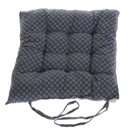 poduszka-na-krzeslo-patchwork-ciemny-szary-w-kwiatki