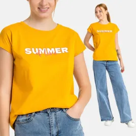 t-shirt-koszulka-bluzka-damska-bawelniana-nadruk-napis-okragly-dekolt-l