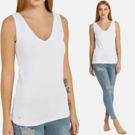 bawelniany-top-koszulka-na-ramiaczkach-damska-gladka-dekolt-w-serek-2xl
