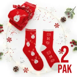2-pary-skarpety-damskie-swiateczne-renifer-prezent-mikolajki-swieta-35-38