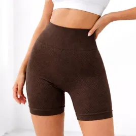 legginsy-damskie-krotkie-kolarki-wysoki-stan-miekkie-elastyczne-brazowe-l