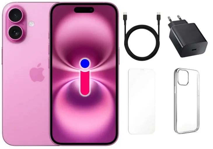 IPHONE 16 128GB RÓŻOWY ESIM JAK NOWY SZYBKA ŁADOWARKA GRATIS