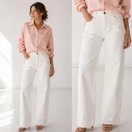spodnie-damskie-jeansowe-jeansy-ozdobny-haft-wysoki-stan-proste-biale-xl