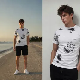 t-shirt-koszulka-meska-bawelniana-klasyczna-okragly-dekolt-nadruk-bialy-m