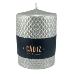 swieca-cadiz-walec-duzy-fi9-srebrny-h11cm