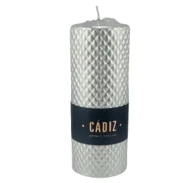 swieca-ozdobna-cadiz-walec-duzy-fi7-srebrny-h17cm