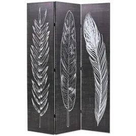 czarny-bialy-parawan-z-motywem-pior-120-x-170-cm-drewno-jodlowe