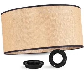 abazur-rustykalny-okragly-walec-tuba-50cm-juta-bezowy-czarny