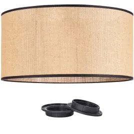 abazur-rustykalny-okragly-walec-tuba-40cm-juta-bezowy-czarny