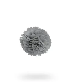 pompon-z-bibuly-kula-20cm-szary-uniw