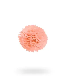 pompon-z-bibuly-kula-20cm-lososiowy-uniw