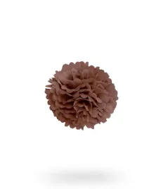 pompon-z-bibuly-kula-20cm-brazowy-uniw
